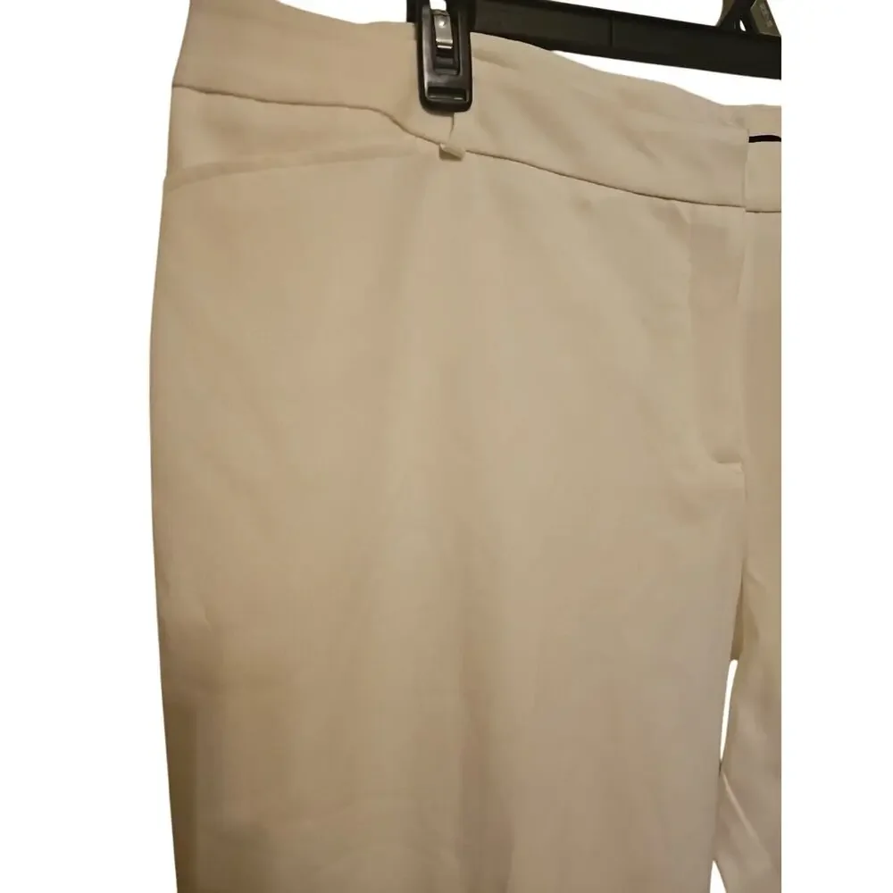 Worthington Modern Fit Women's‎ Dress Pant Wide Leg Size 24W Ivory